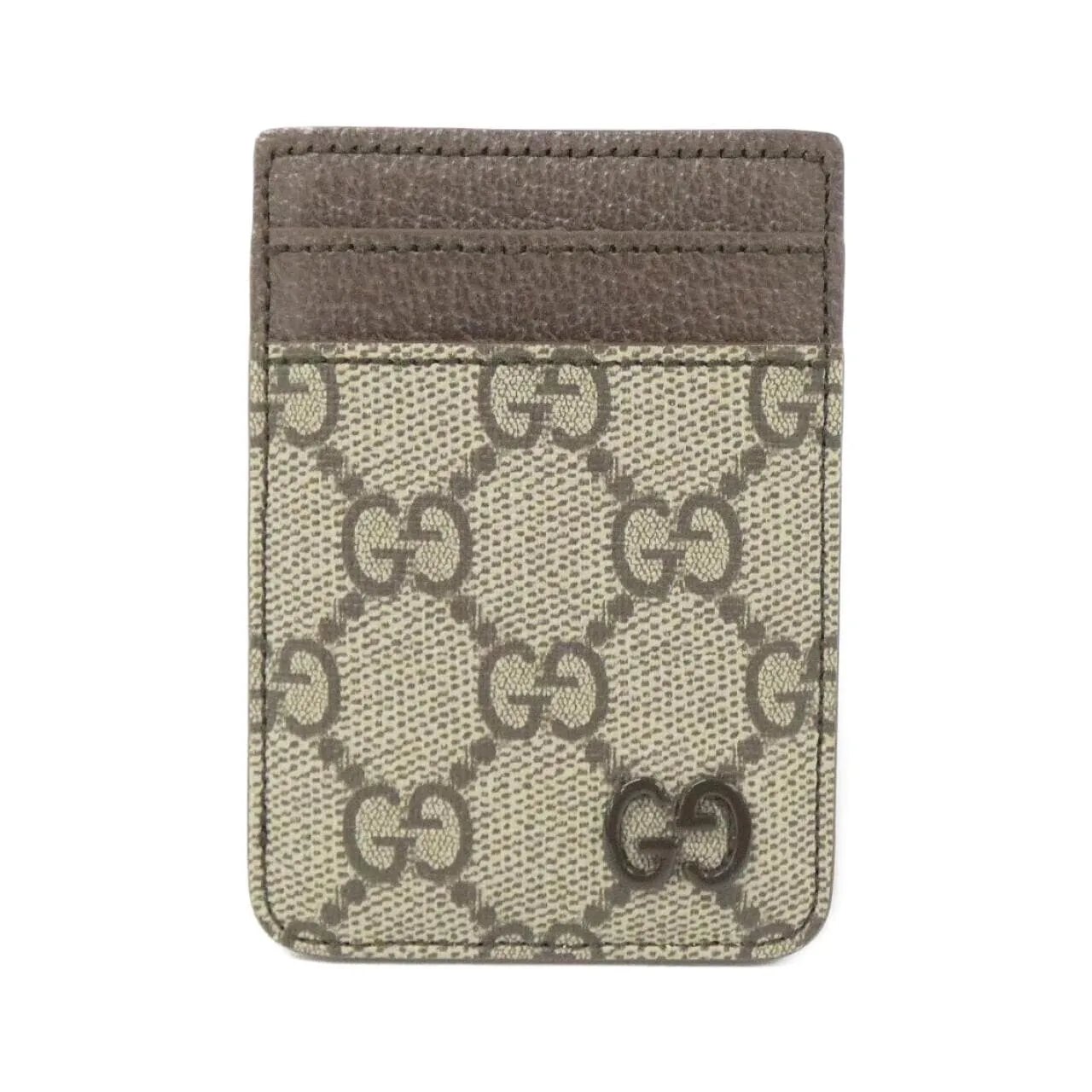 GUCCI 817197 FACQC Card Case Canvas Black