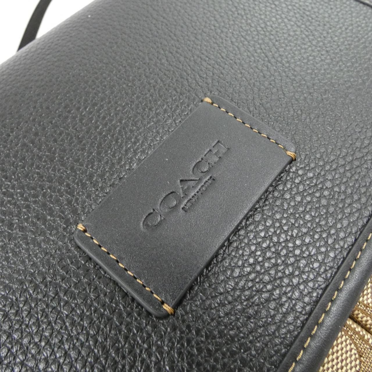 COACH CE534 Shoulder Bag Canvas 黑色 帆布 新品 - 縮圖 4