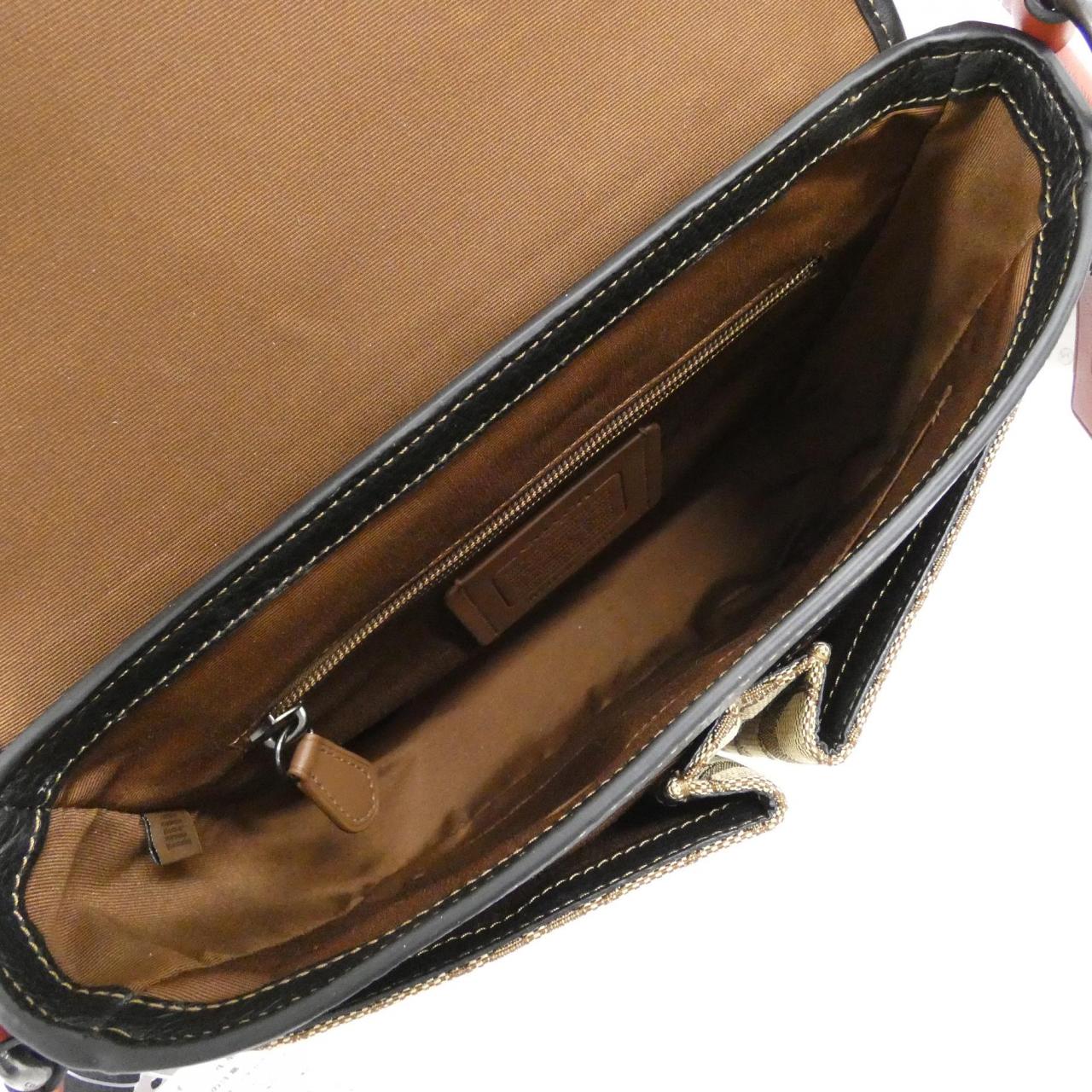 COACH CE534 Shoulder Bag Canvas 黑色 帆布 新品 - 縮圖 6