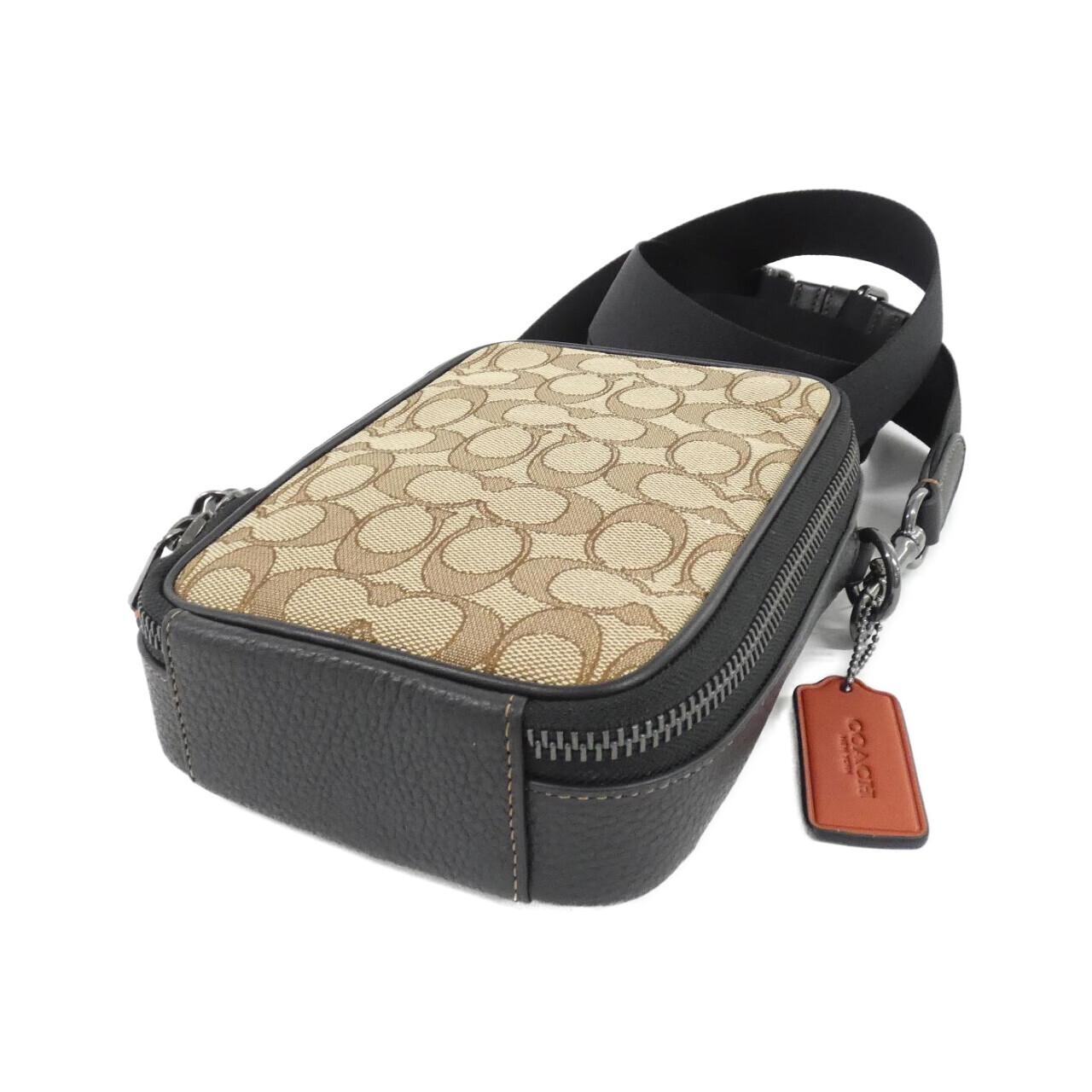 COACH CH097 Shoulder Bag Canvas 黑色 帆布 新品 - 縮圖 3