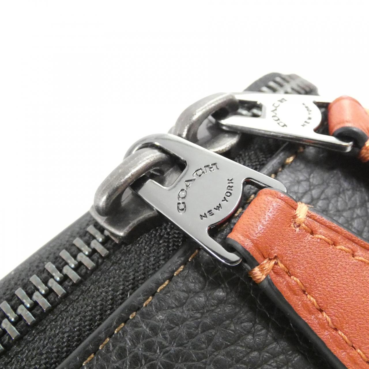 COACH CH097 Shoulder Bag Canvas 黑色 帆布 新品 - 縮圖 4