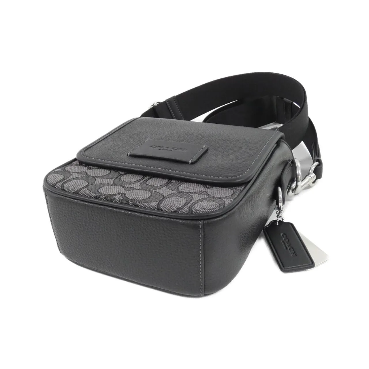 COACH CO915 Shoulder Canvas Black Canvas New - Thumbnail 3