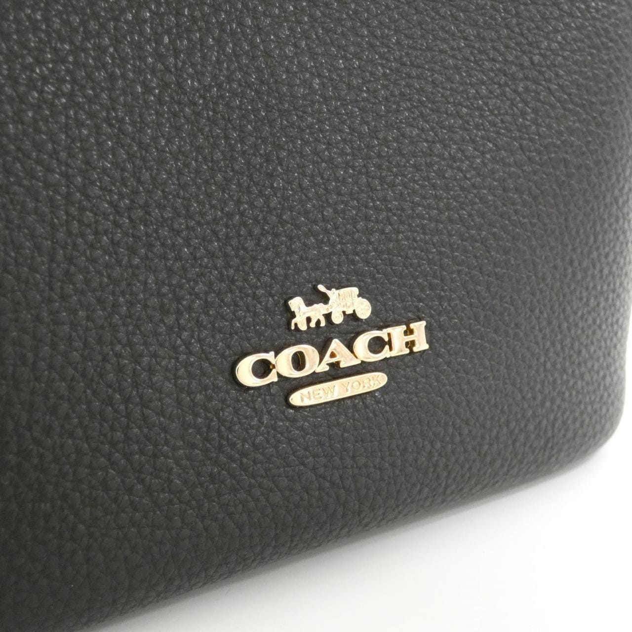 COACH CR168 Bag Leather 黑色 皮革 - 縮圖 4
