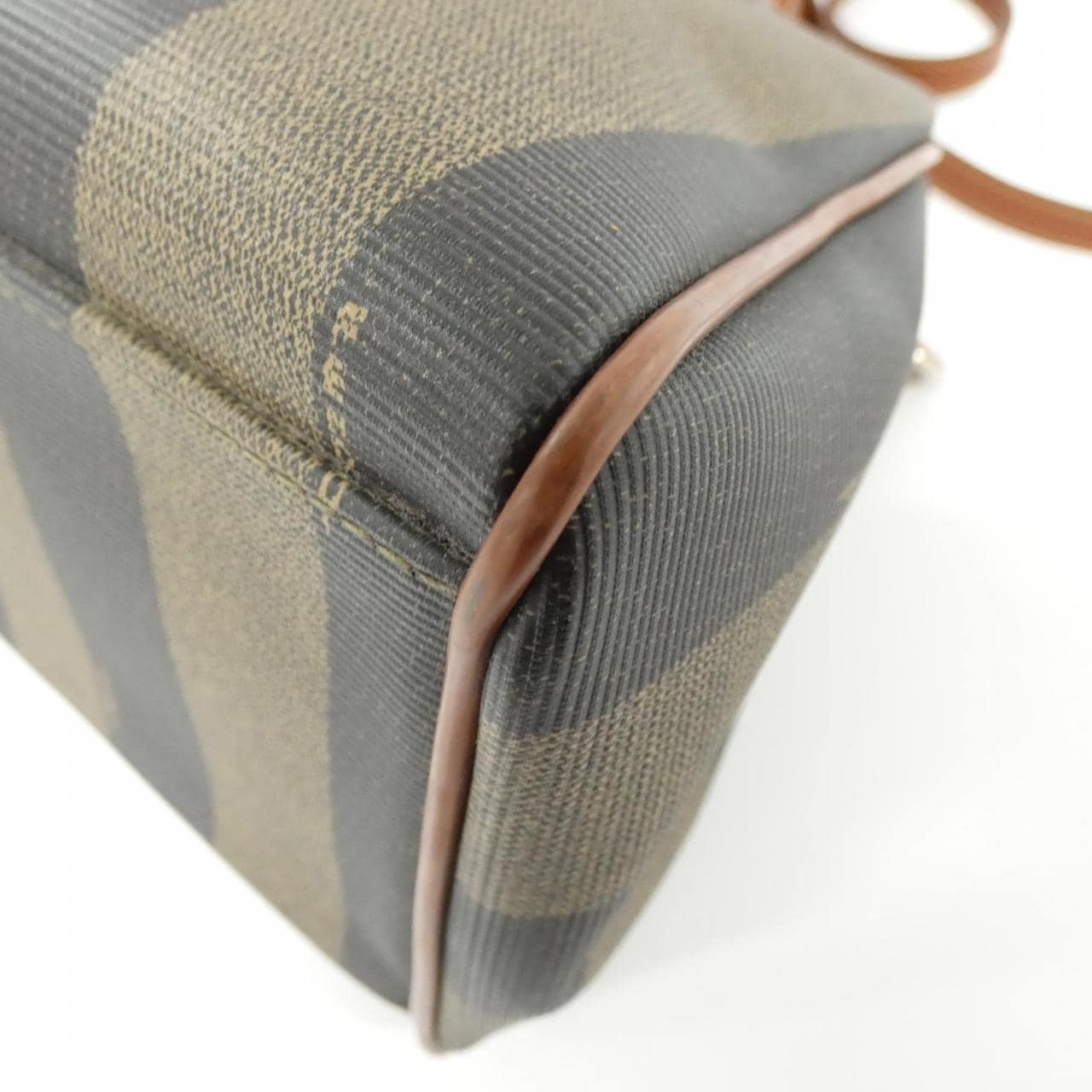 FENDI 14107 Handbag Canvas Brown Canvas - Thumbnail 2