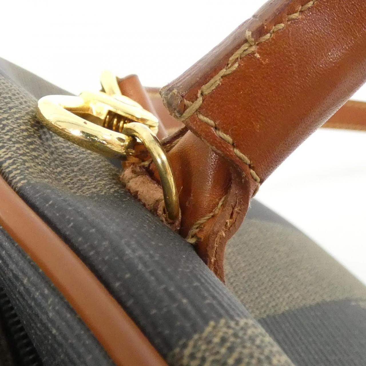 FENDI 14107 Handbag Canvas Brown Canvas - Thumbnail 5