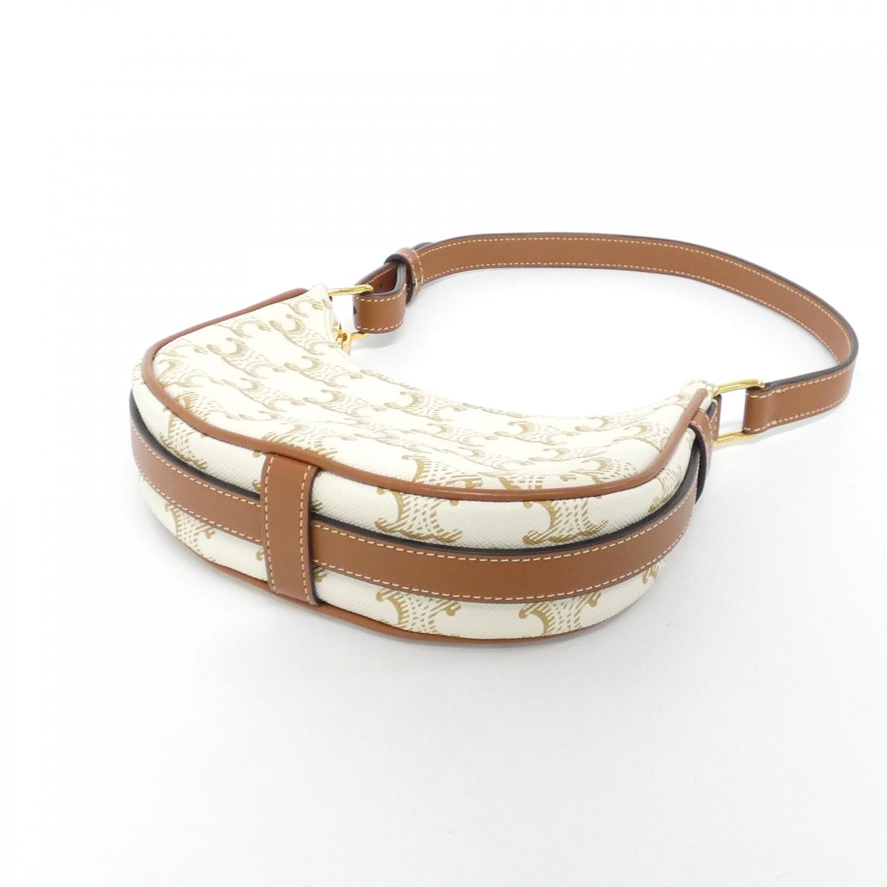 CELINE 10I602DS1 Shoulder Bag Canvas 黑色 帆布 中古品A - 縮圖 2