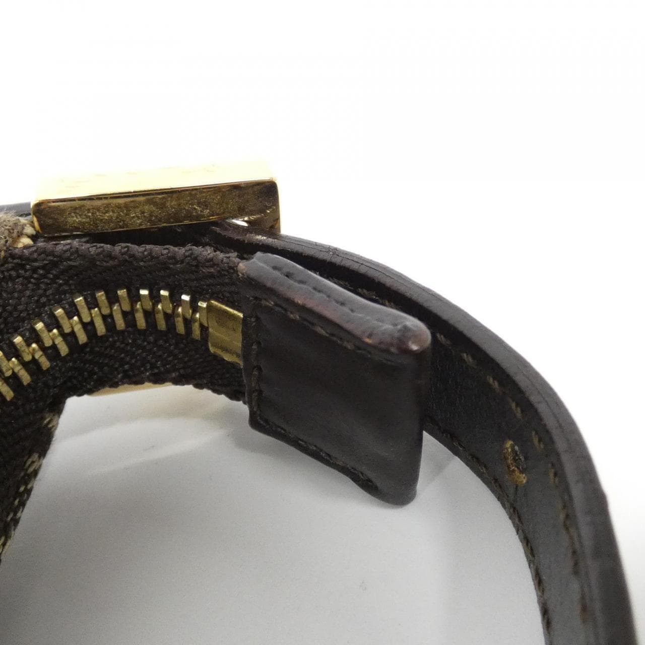 CELINE Shoulder Bag Canvas 棕色 帆布 中古品A - 縮圖 3