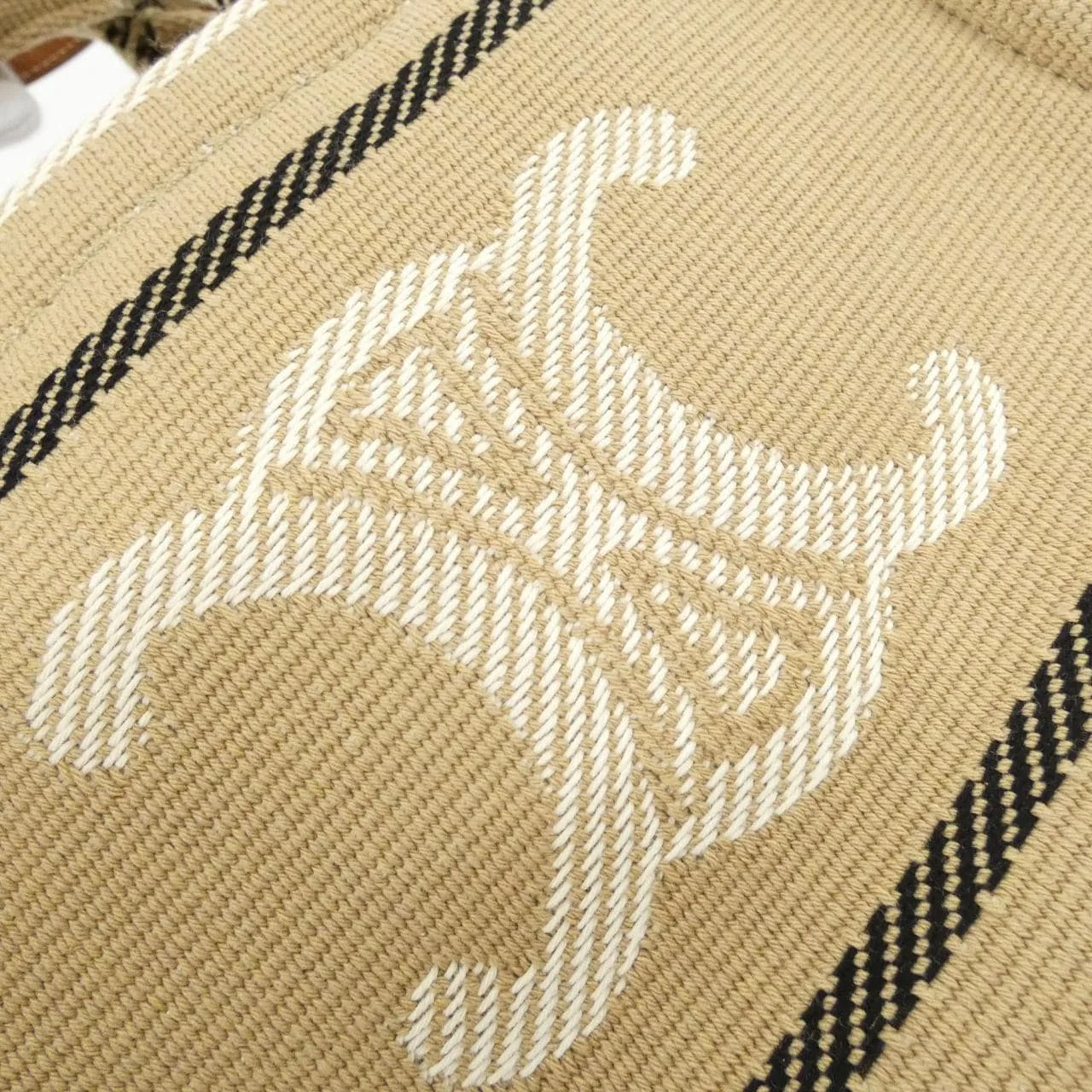 CELINE Cabas 199162FV2 Handbag Canvas 黑色 帆布 新品 - 縮圖 3