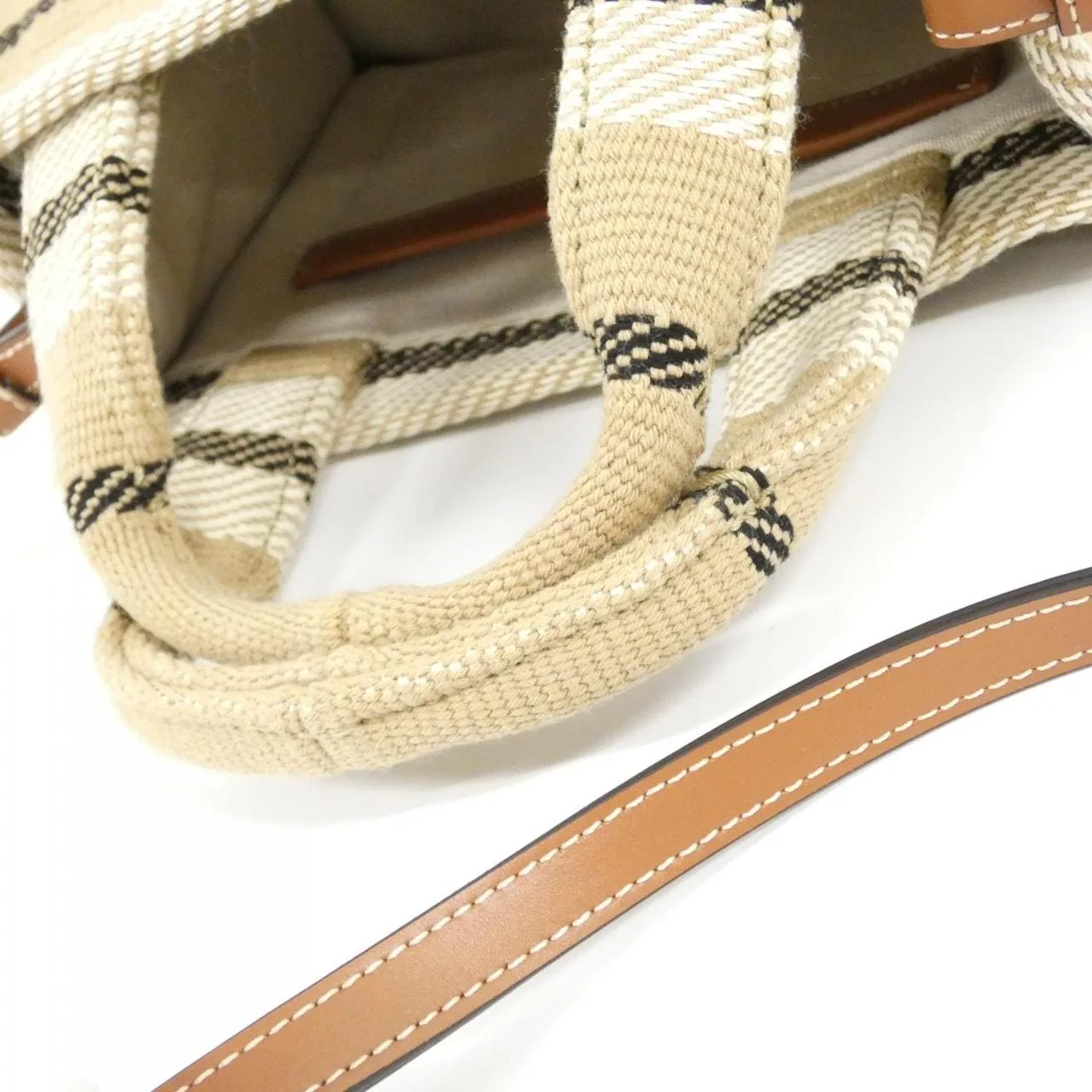 CELINE Cabas 199162FV2 Handbag Canvas 黑色 帆布 新品 - 縮圖 4