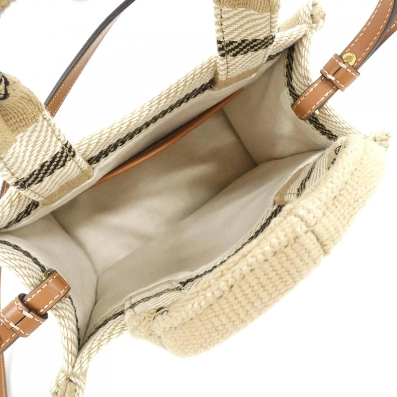 CELINE Cabas 199162FV2 Handbag Canvas 黑色 帆布 新品 - 縮圖 5