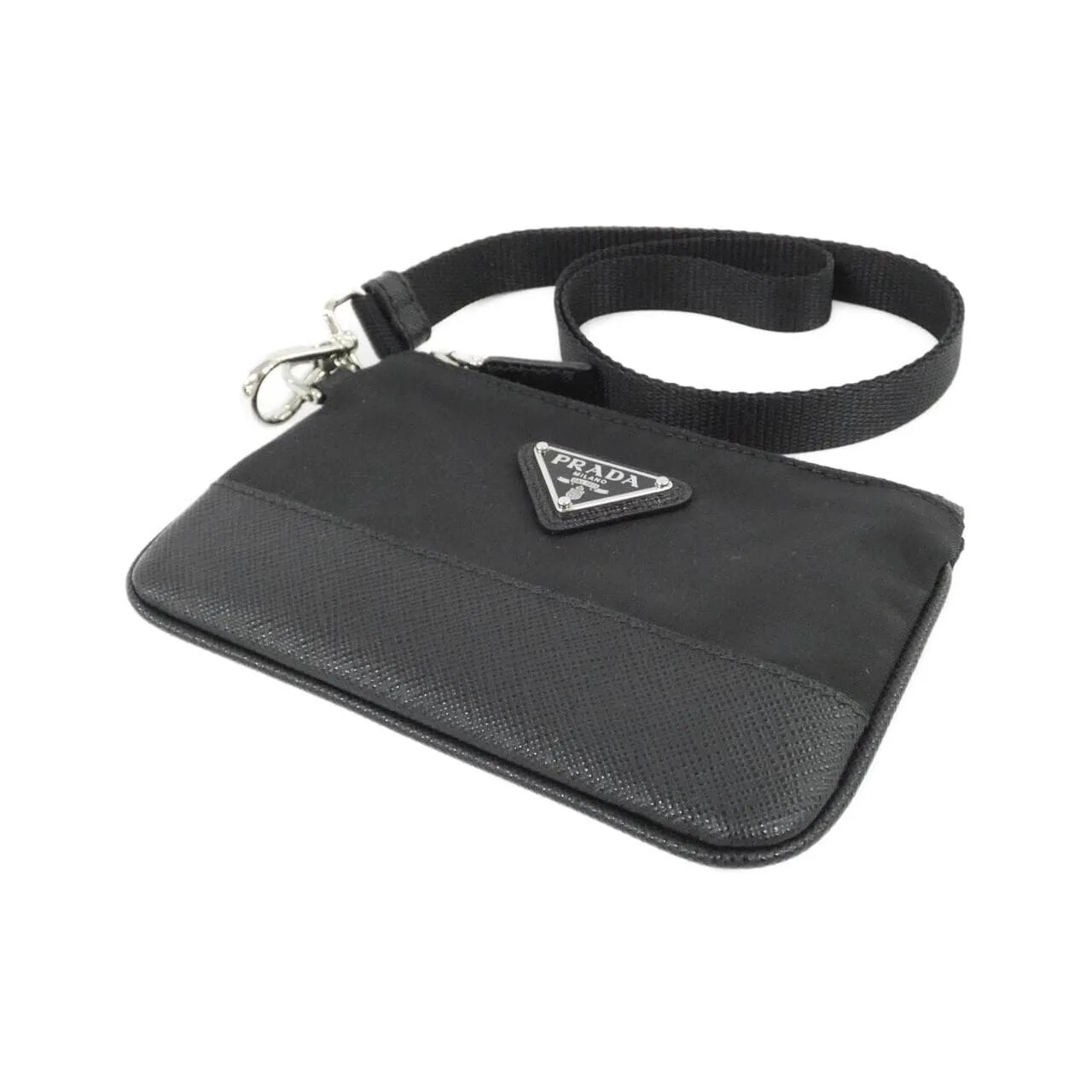 PRADA 2MR041 Coin Case 黑色 新品 - 縮圖 3