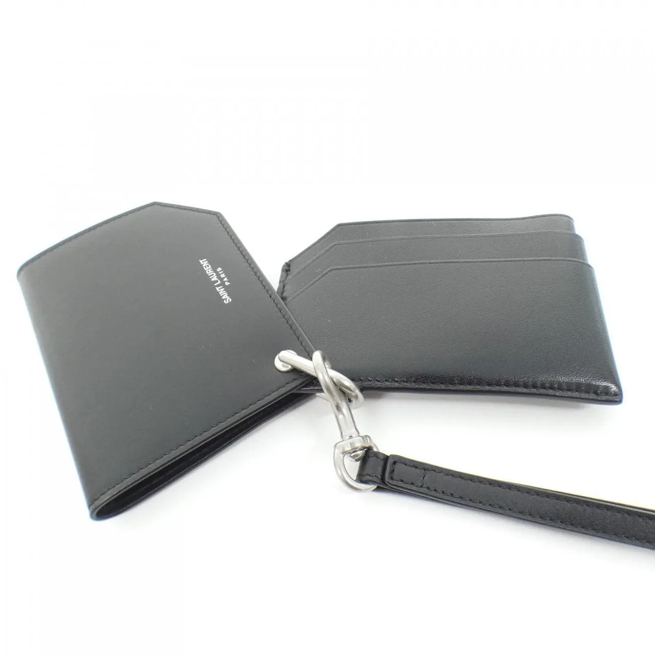 SAINT LAURENT 798311 AADAQ Card Case 黑色 新品 - 縮圖 5