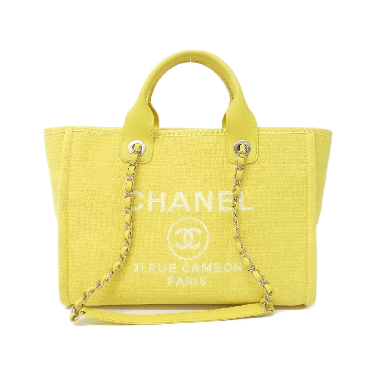 CHANEL Deauville AS3257 Bag Yellow