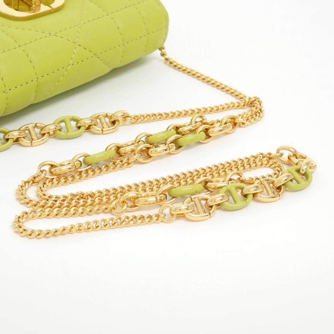 DIOR Caro S5170UDAX Shoulder Bag Lambskin Black Lambskin - Thumbnail 6