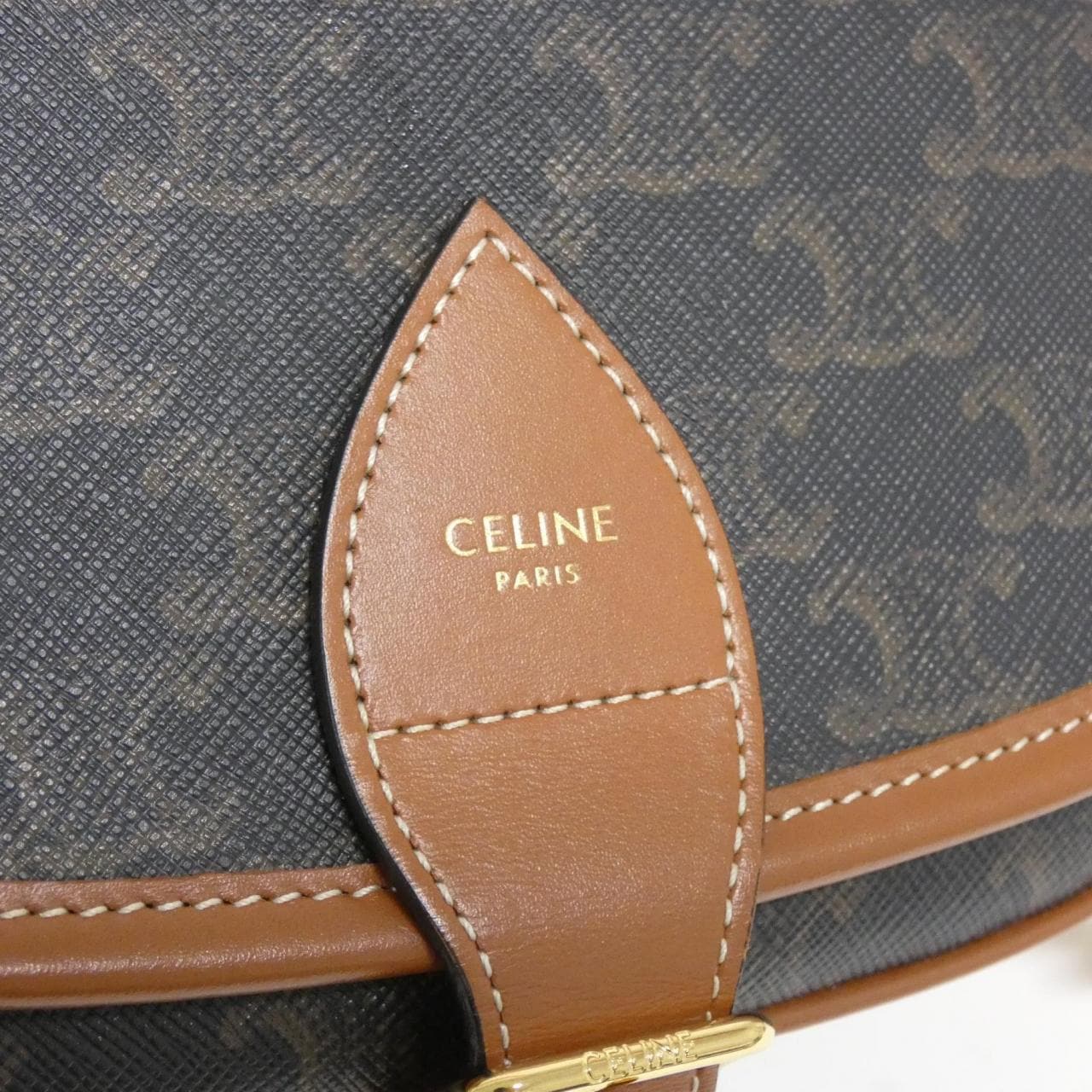 CELINE 196932BZJ Shoulder Bag Canvas 黑色 帆布 中古品A - 縮圖 6