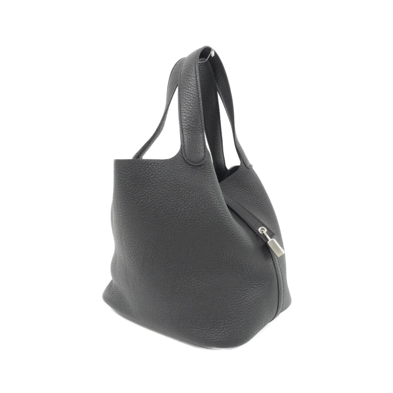 HERMES HERMÈS Picotin 060991CK Bag Clemence Black