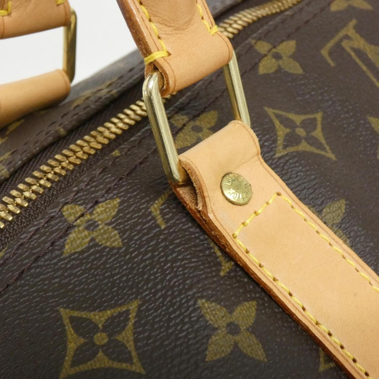 LOUIS VUITTON Keepall M41422 Boston Bag Monogram 黑色 Monogram 中古品A - 縮圖 5
