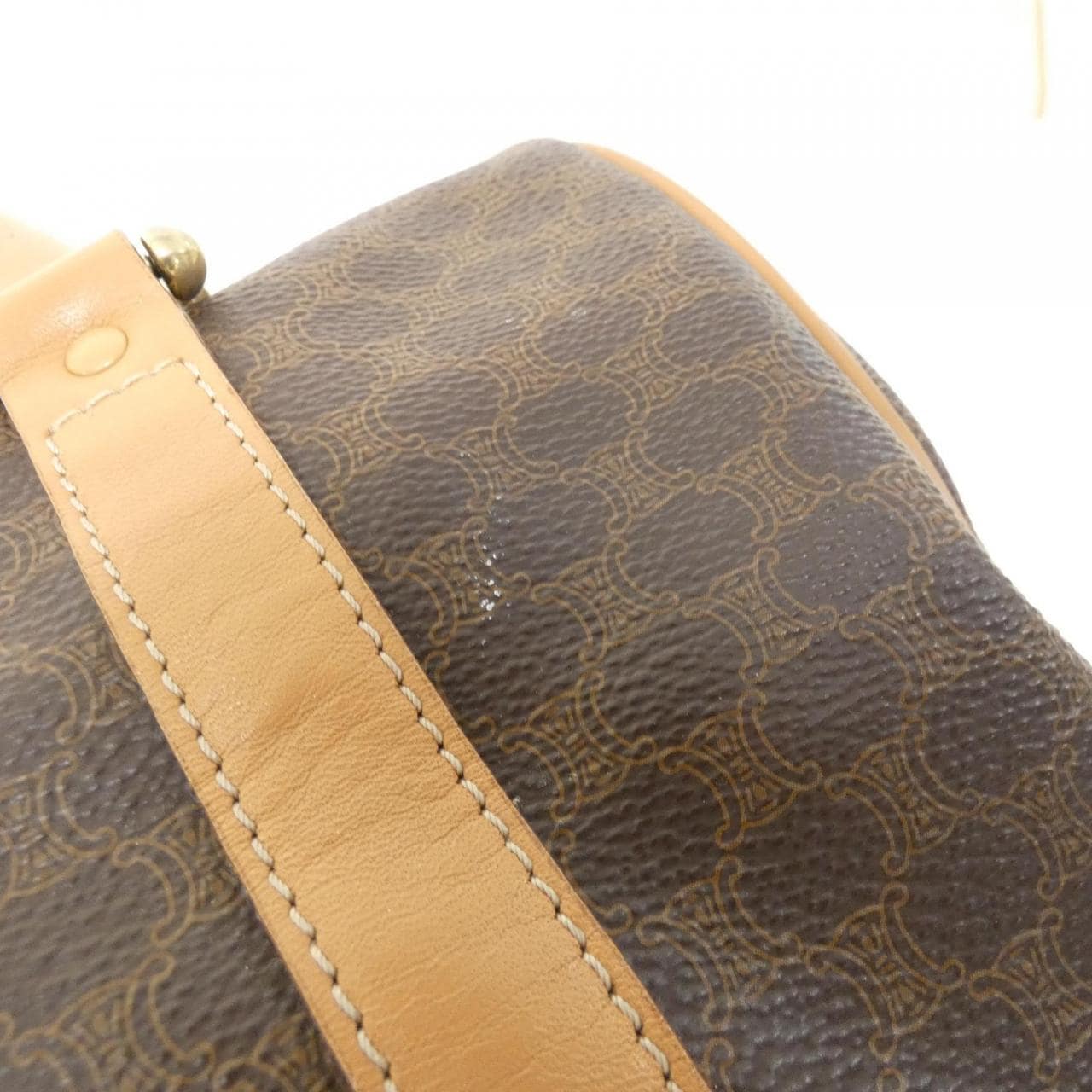 CELINE Boston Bag Canvas 棕色 帆布 - 縮圖 4