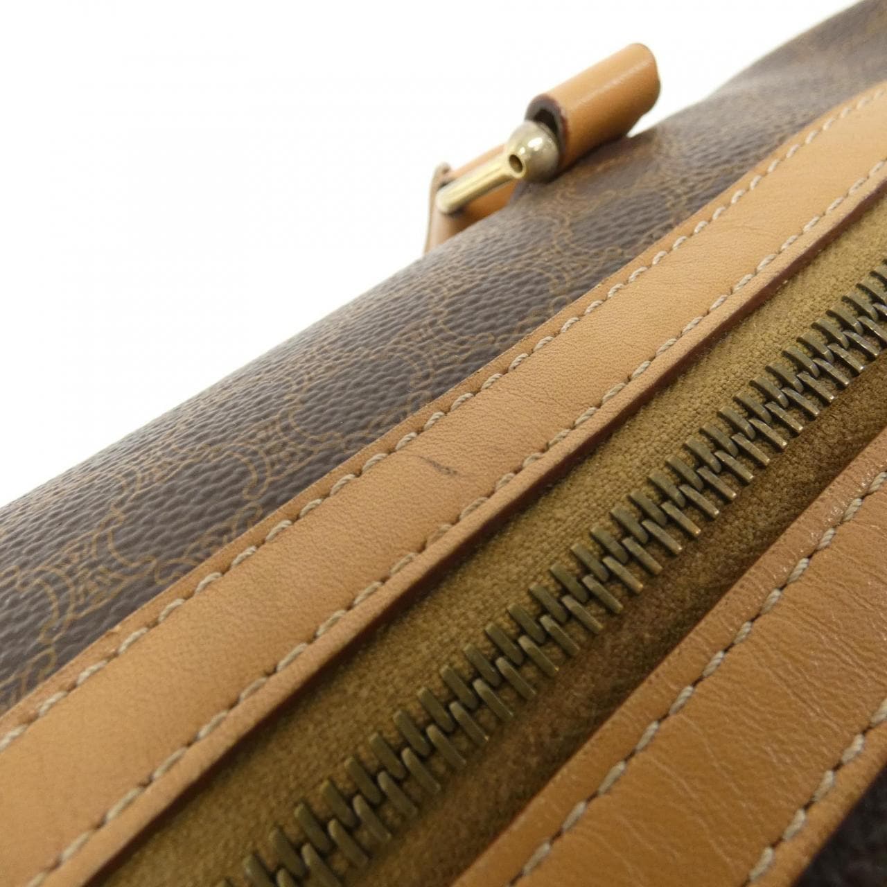 CELINE Boston Bag Canvas 棕色 帆布 - 縮圖 5