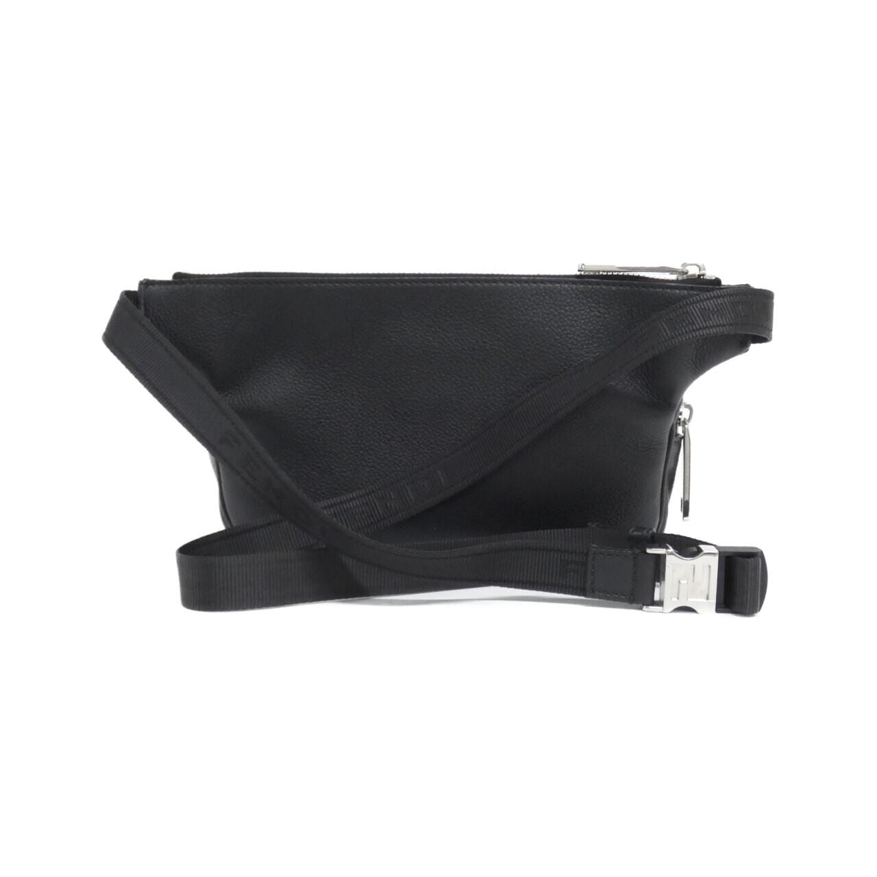 FENDI Baguette 7VA605 AMAC Belt Leather 黑色 皮革 中古品A - 縮圖 2