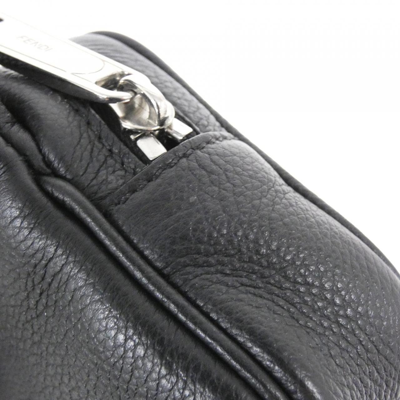 FENDI Baguette 7VA605 AMAC Belt Leather 黑色 皮革 中古品A - 縮圖 6