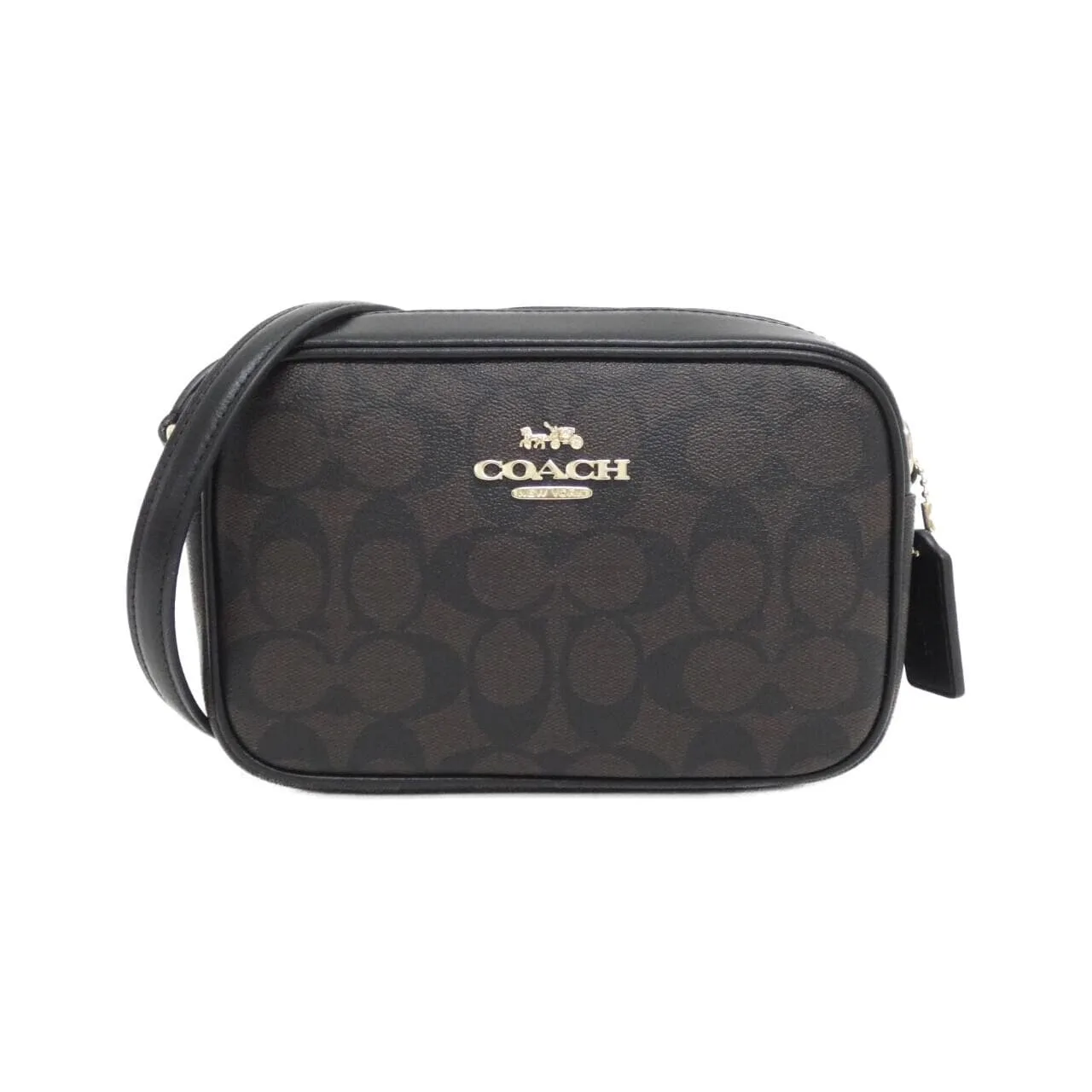 COACH CQ874 Shoulder Canvas Black