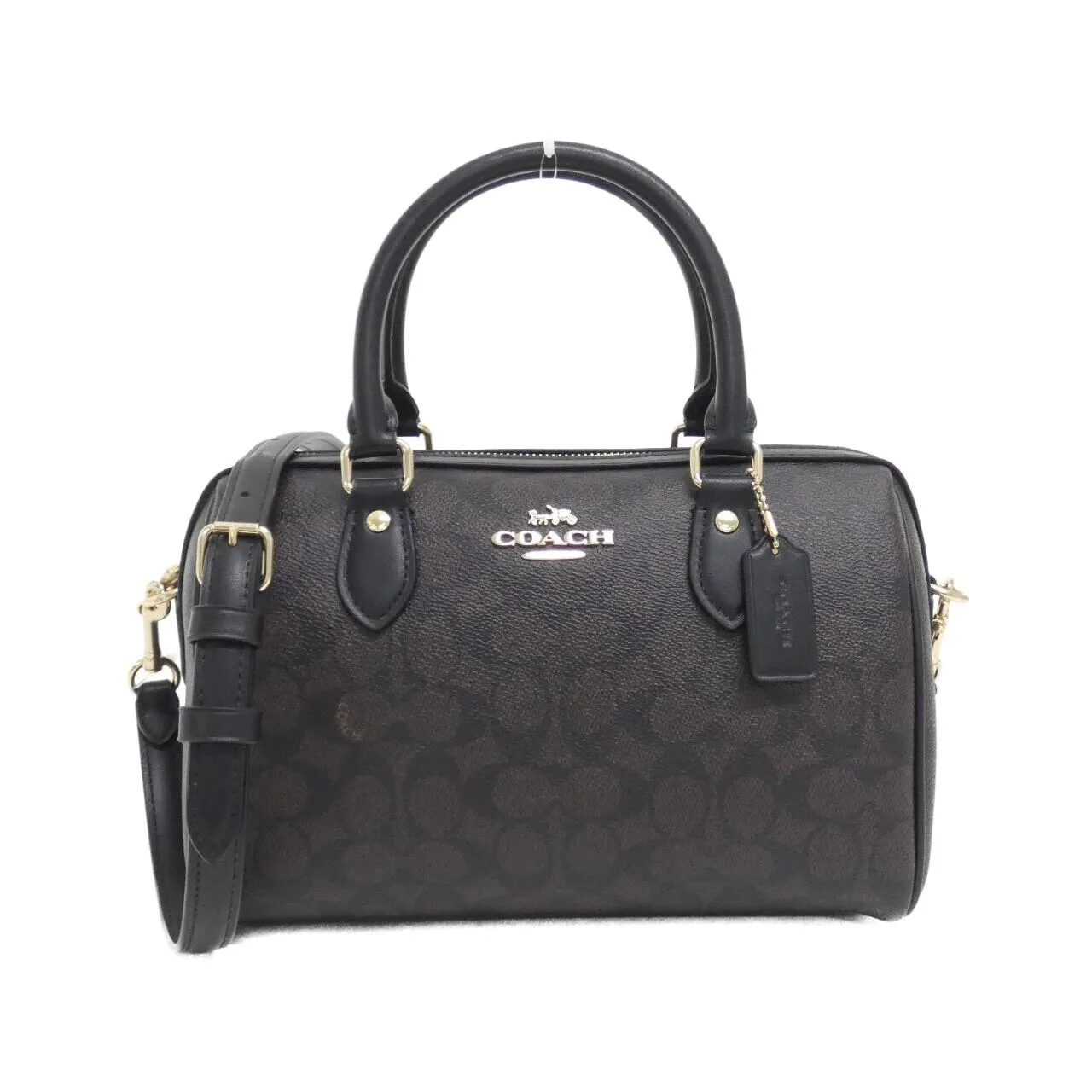 COACH CV961 Boston Canvas Black