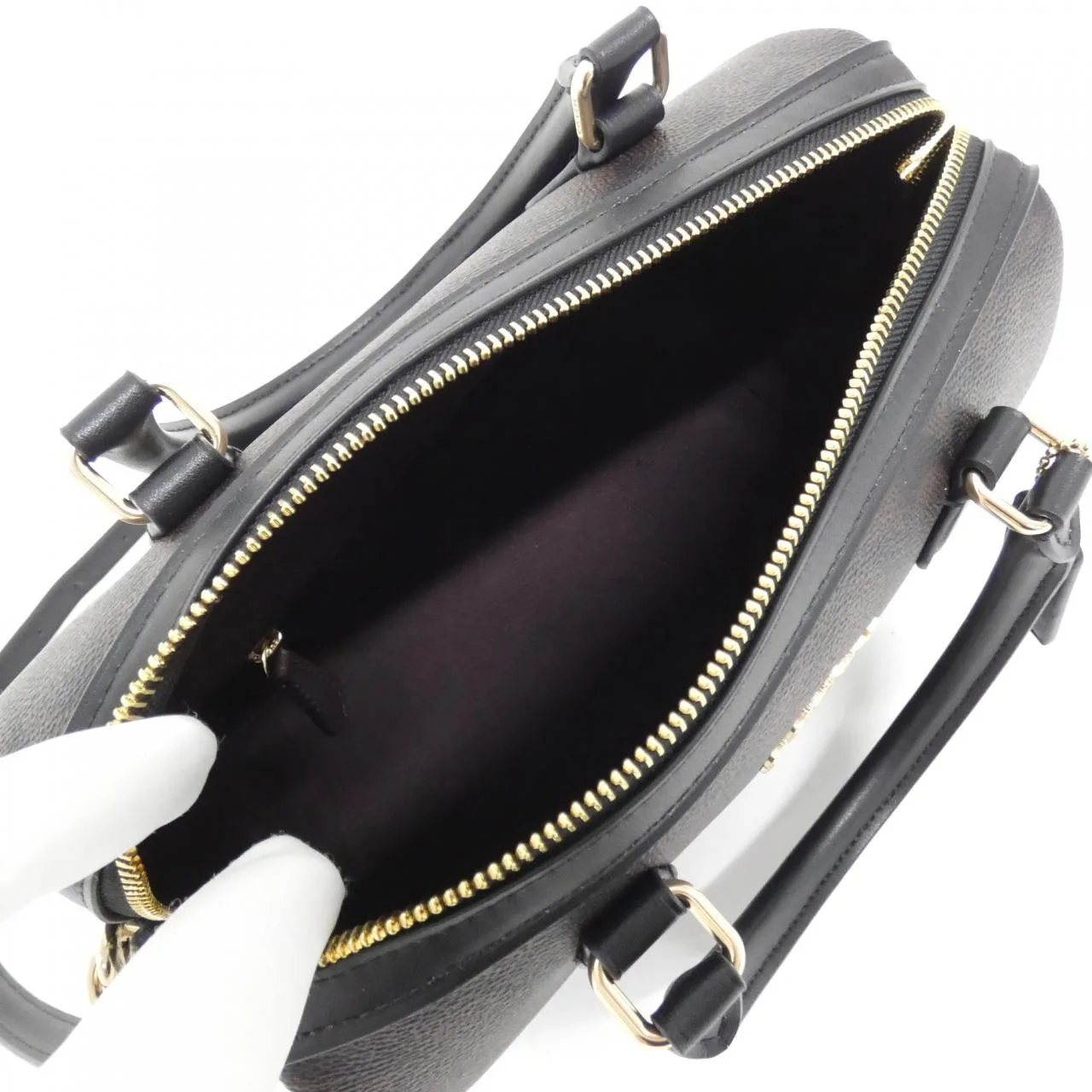 COACH CV961 Boston Canvas Black Canvas - Thumbnail 6