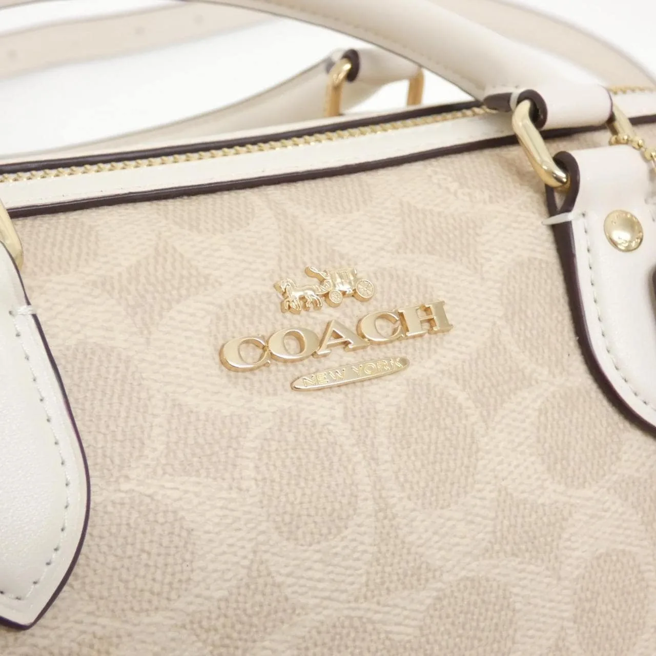 COACH CV961 Boston Canvas 黑色 帆布 新品 - 縮圖 4