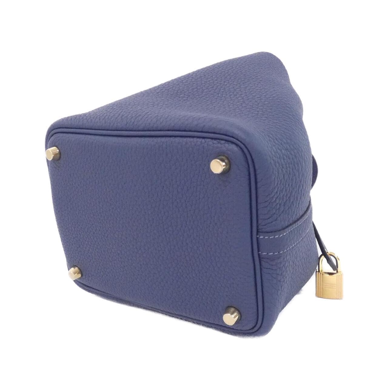 HERMES HERMÈS Picotin 056289CC Bag Clemence Blue Clemence Leather - Thumbnail 2