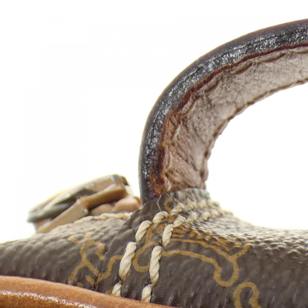 CELINE Bag Canvas 棕色 帆布 中古品A - 縮圖 7