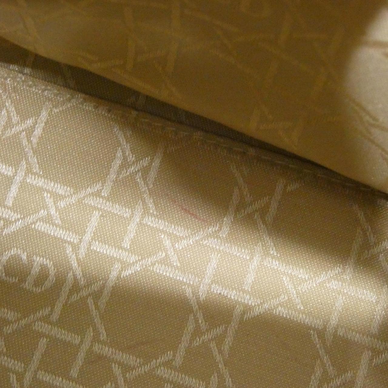 DIOR Lady Dior Bag Canvas 米色 帆布 中古品A - 縮圖 8