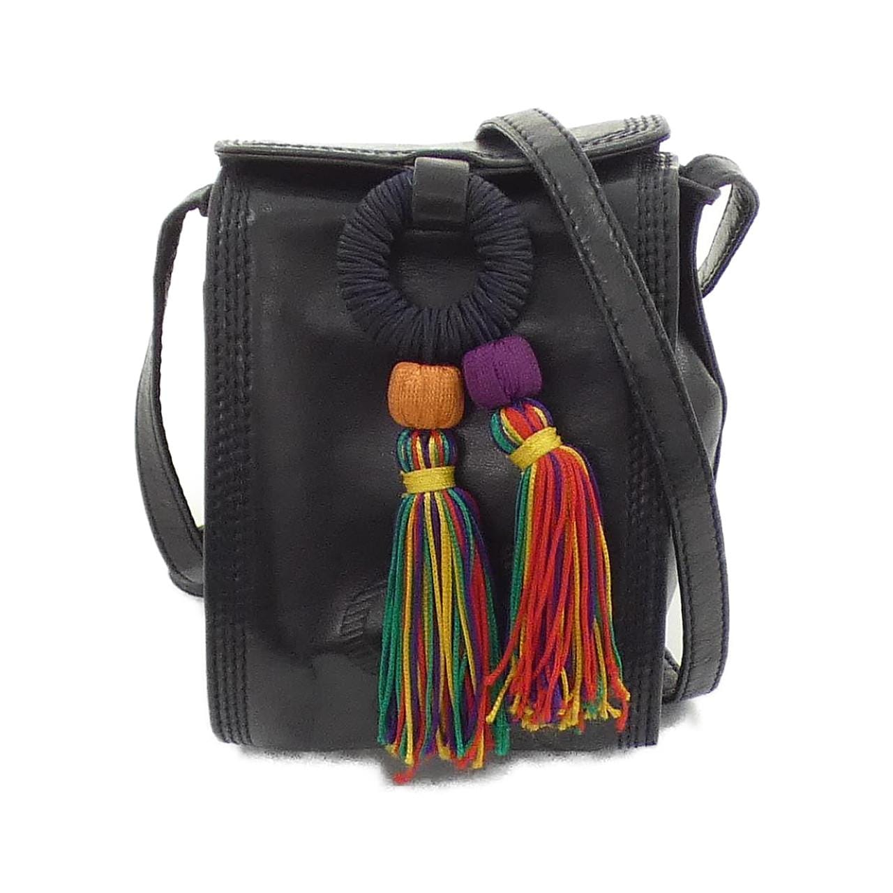 LOEWE Shoulder Bag Leather Navy