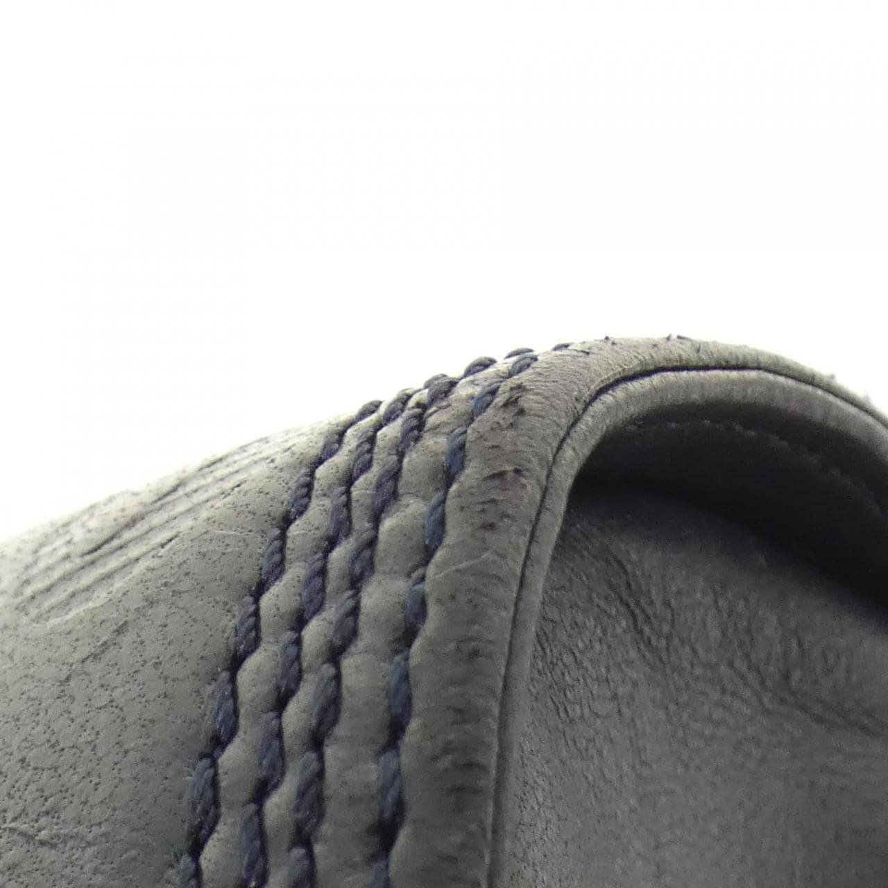 LOEWE Shoulder Bag Leather 深藍色 皮革 中古品B - 縮圖 3