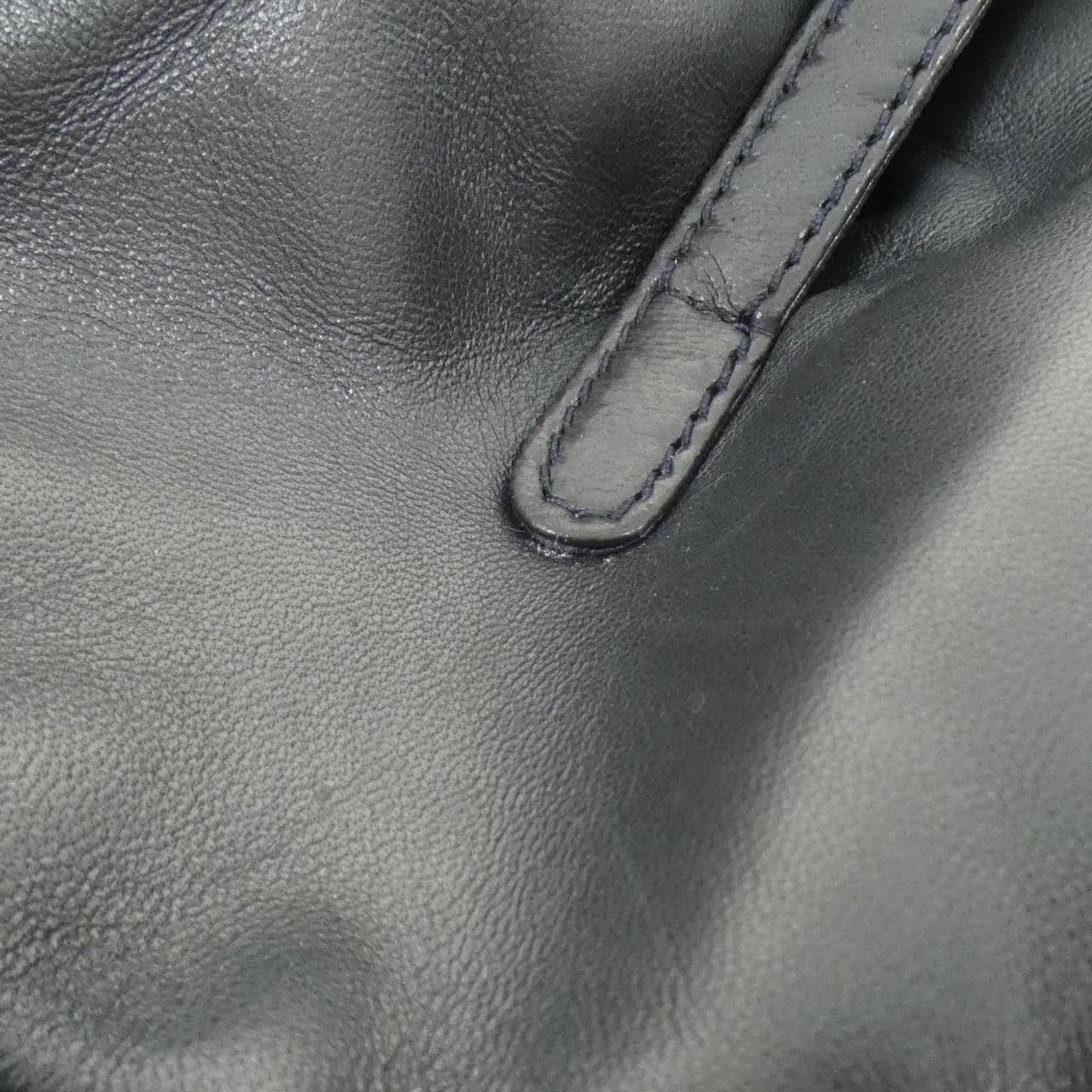 LOEWE Shoulder Bag Leather 深藍色 皮革 中古品B - 縮圖 6