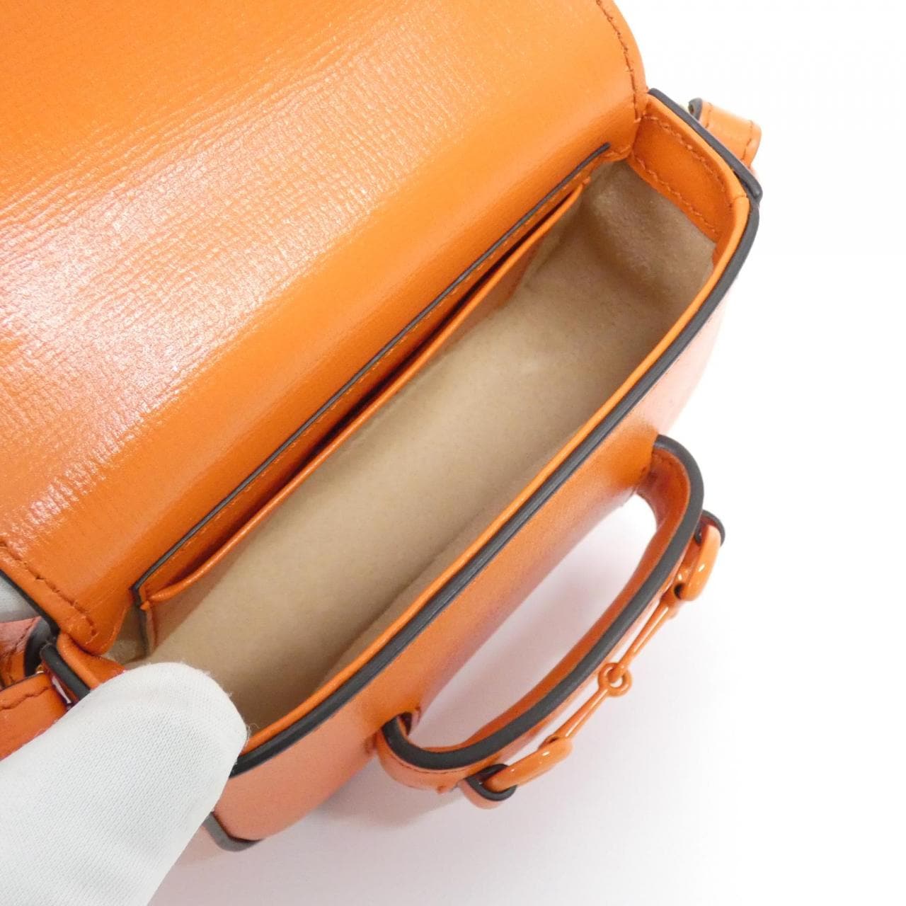 GUCCI 726863 AABGW Shoulder Bag Leather 黑色 皮革 中古品A - 縮圖 6