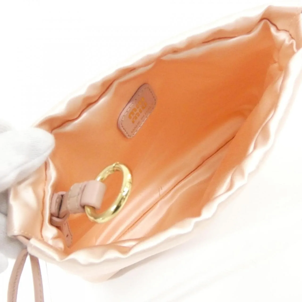 MIU MIU 5NG010 Pouch Black New - Thumbnail 6