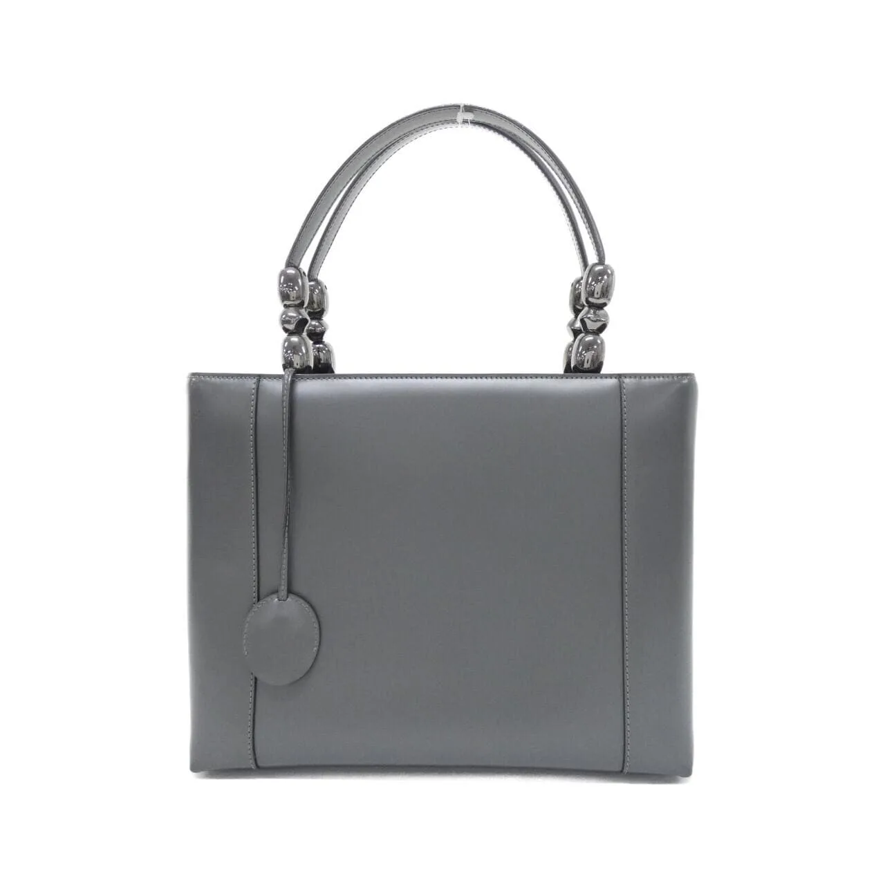 DIOR Handbag Leather Grey