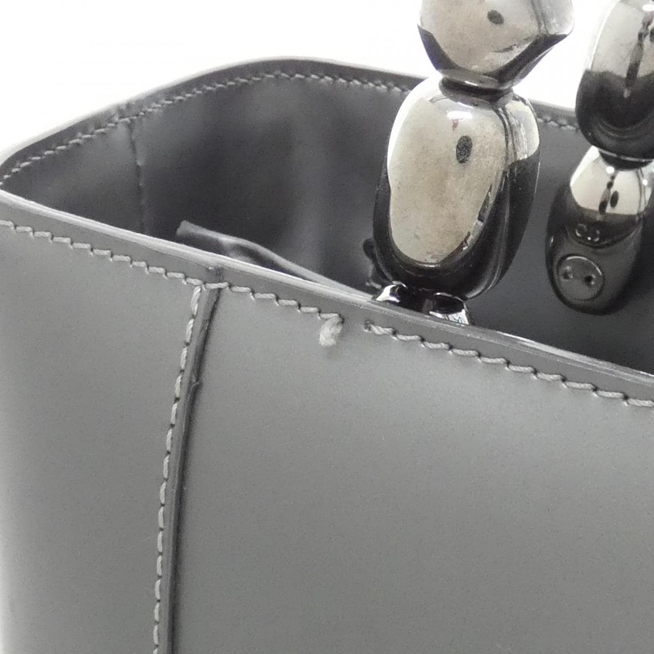 DIOR Bag Leather Grey Leather - Thumbnail 7