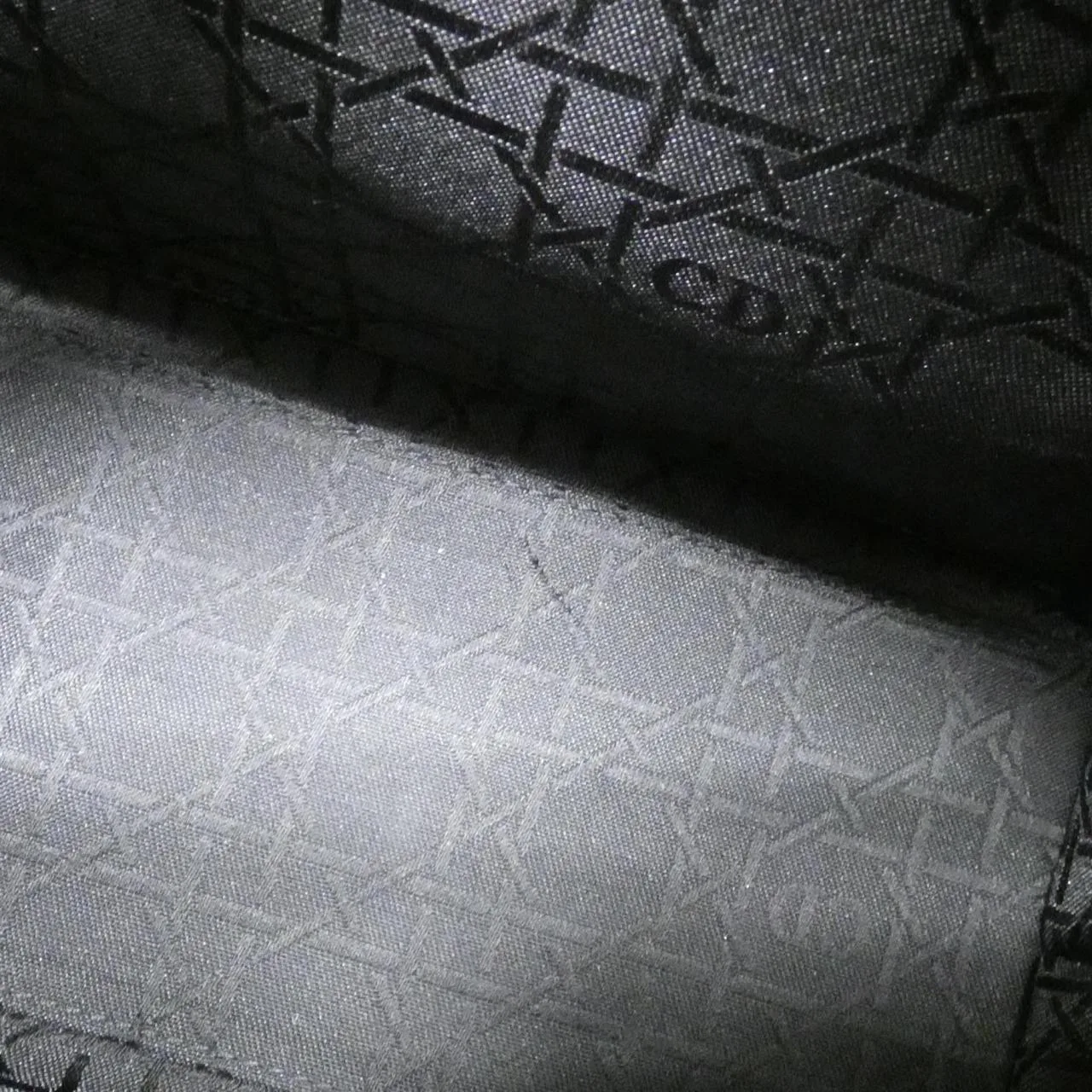 DIOR Handbag Leather 灰色 皮革 中古品A - 縮圖 10