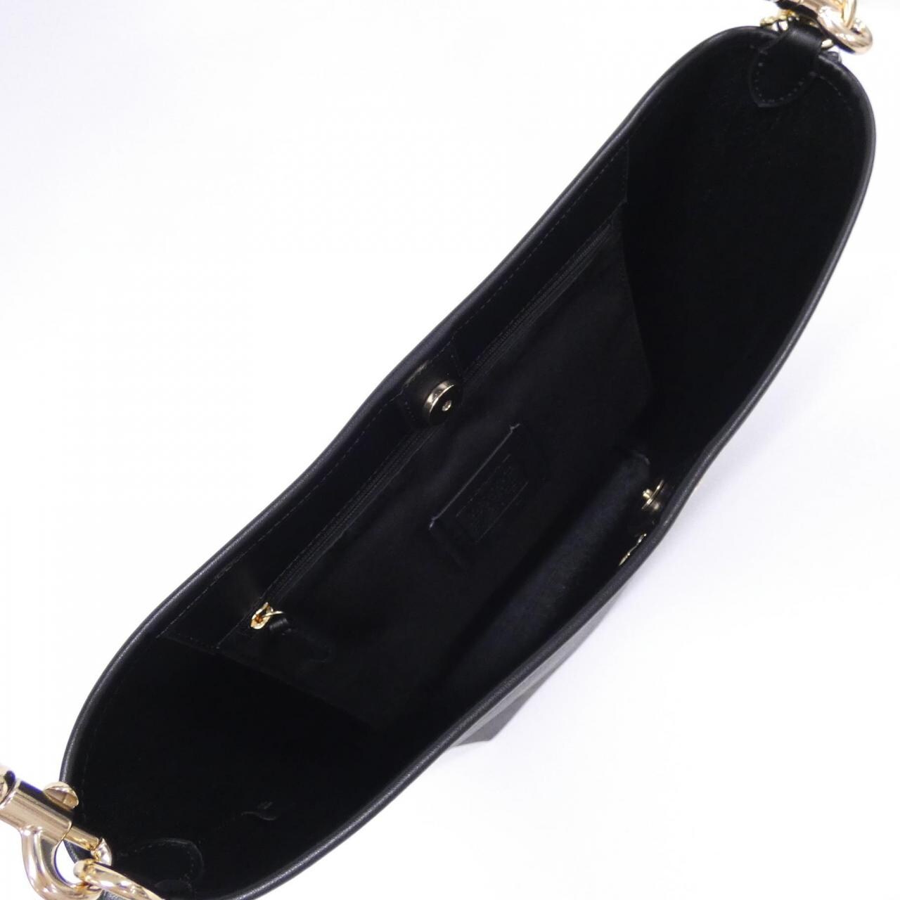 COACH CT802 Shoulder Bag Canvas 黑色 帆布 新品 - 縮圖 6