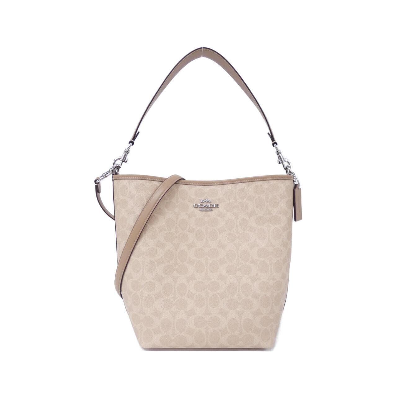 COACH CT802 Shoulder Bag Canvas Black