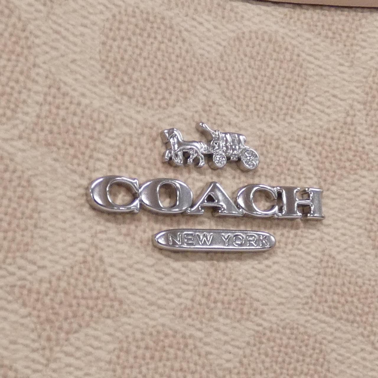 COACH CT802 Shoulder Bag Canvas 黑色 帆布 新品 - 縮圖 4
