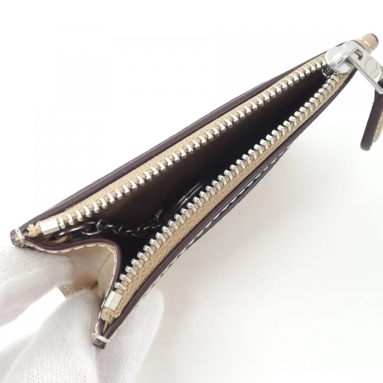 COACH CW870 Coin Case Canvas Canvas New - Thumbnail 4