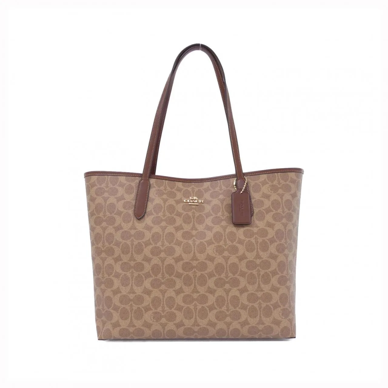 COACH CV976 Handbag Canvas Black