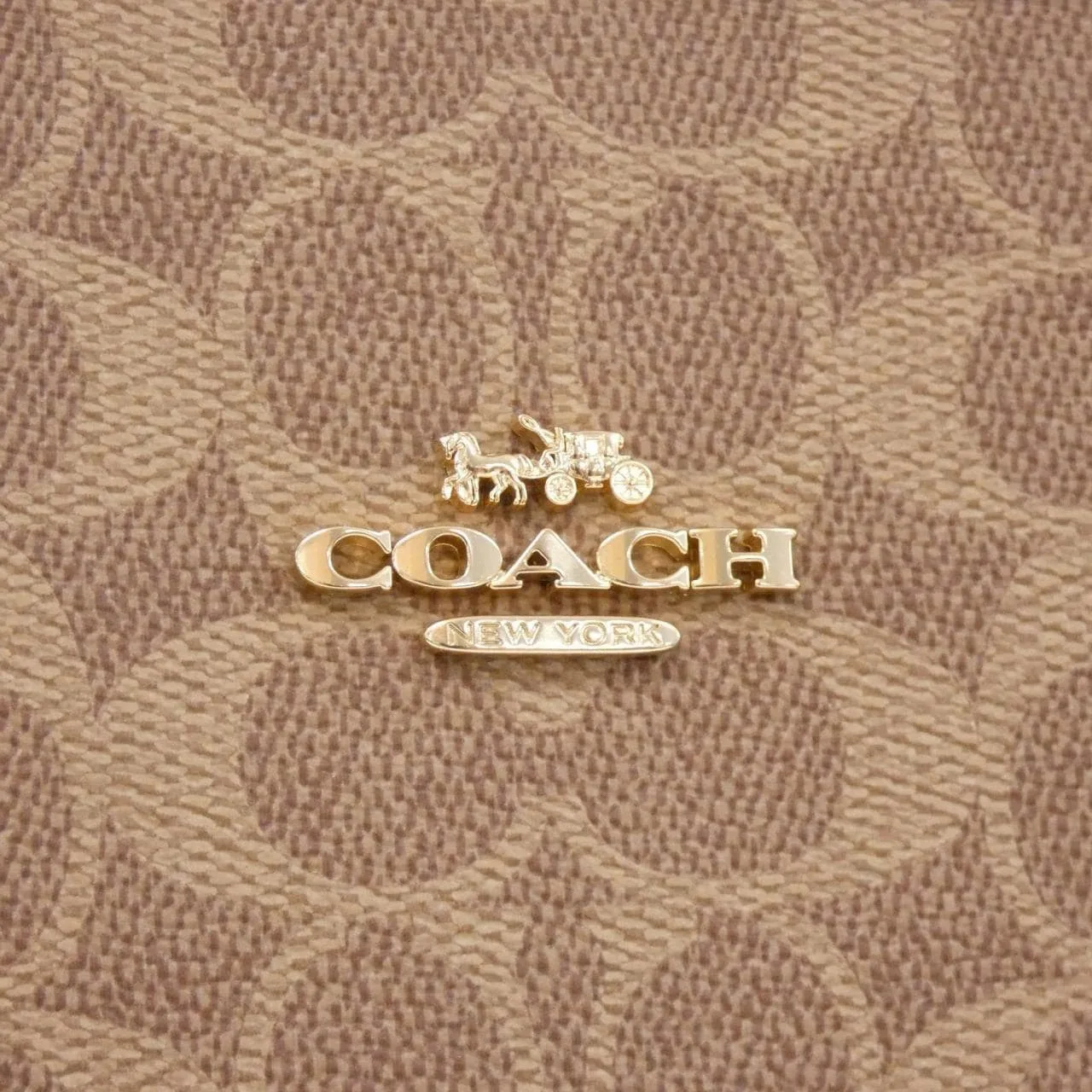 COACH CV976 Handbag Canvas 黑色 帆布 新品 - 縮圖 4