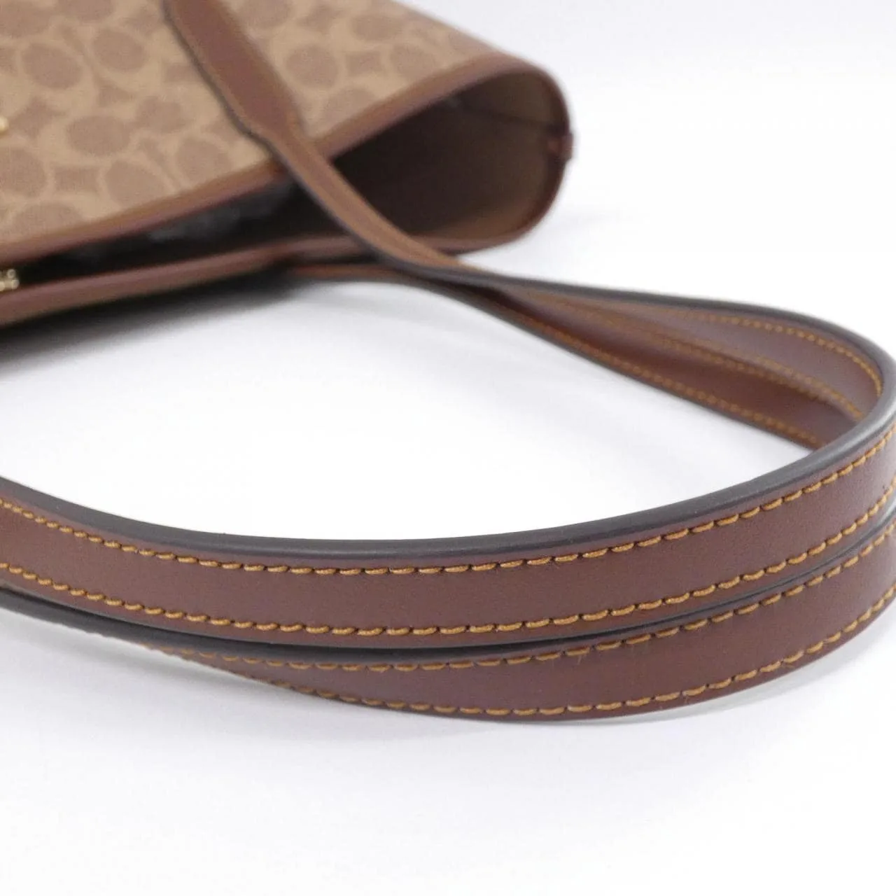 COACH CV976 Handbag Canvas 黑色 帆布 新品 - 縮圖 5