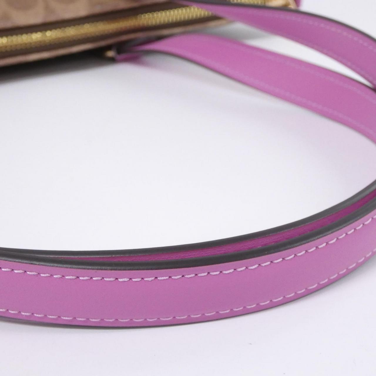 COACH CW381 Bag Canvas Black Canvas New - Thumbnail 5