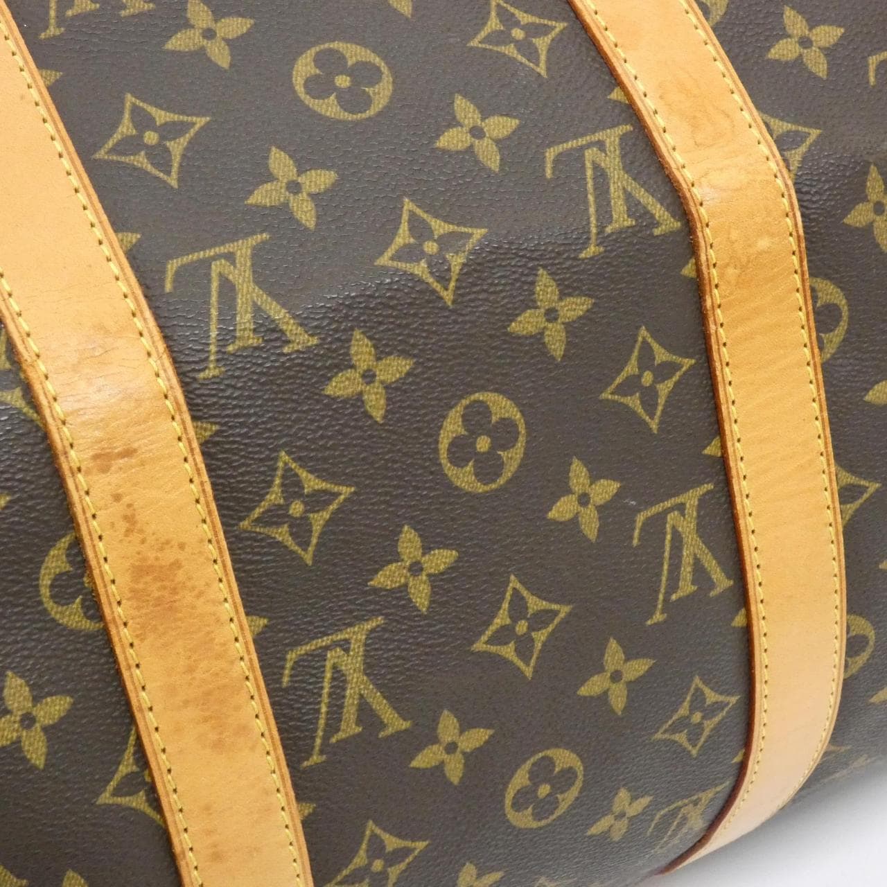 LOUIS VUITTON Keepall M41426 Boston Bag Monogram 黑色 Monogram 中古品B - 縮圖 5