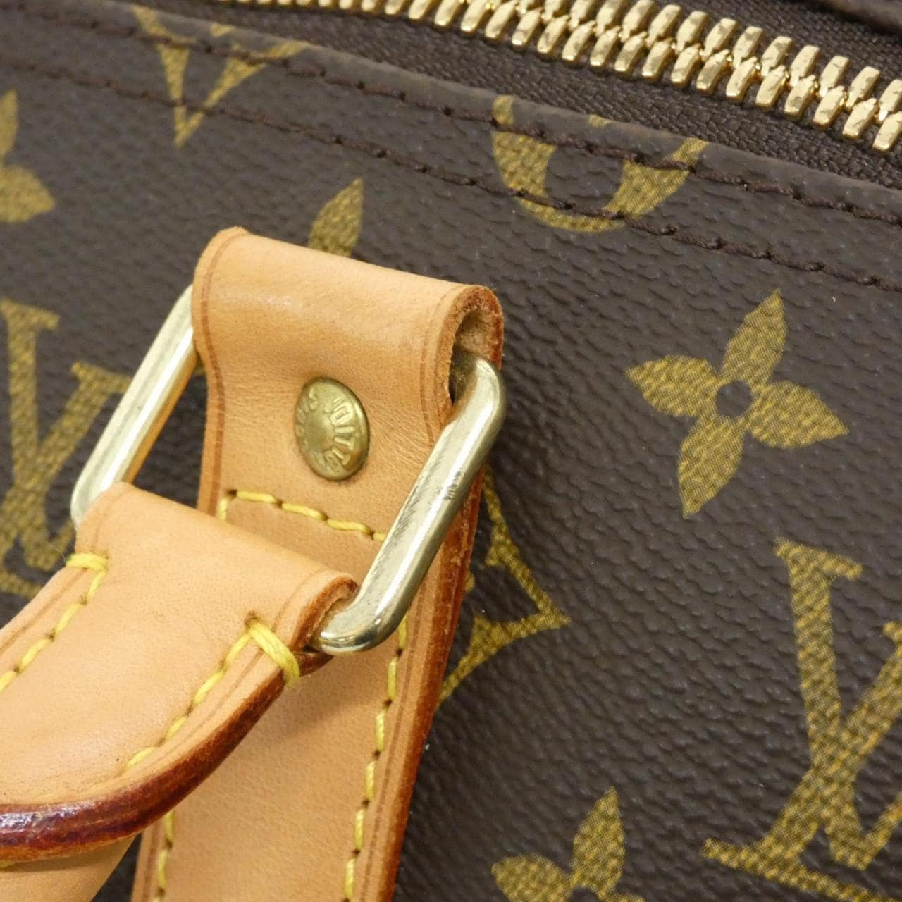 LOUIS VUITTON Keepall M41426 Boston Bag Monogram 黑色 Monogram 中古品B - 縮圖 7